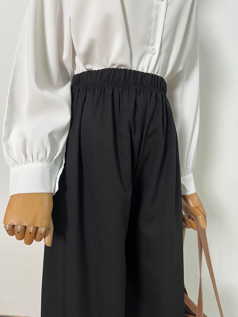 Ironless Cotton Linen Palazzo in Black (2pcs RM99)