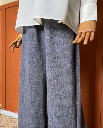 Ironless Cotton Linen Palazzo  in Dark Blue (2pcs RM99)