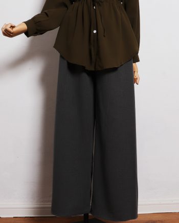 Ironless Cotton Linen Palazzo in Olive (2pcs RM99)