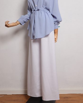 Ironless Cotton Linen Palazzo in White (2pcs RM99)