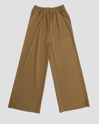 Ironless Cotton Linen Palazzo in Brownic (2pcs RM99)