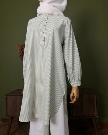 Nida Stripe Tops in Green Valley